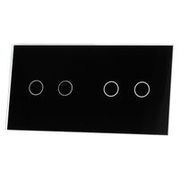 PANEL SZKLANY 2+2 (2 PUSZKI) - CZARNY LIVOLO