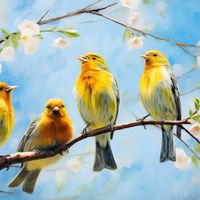 Plakat 100x100cm Wiosenne Pogwizdy