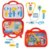 LT89 ZESTAW DOKTORA W WALIZCE LEKARZA MAŁY OKULARY DOKTOR STETOSKOP