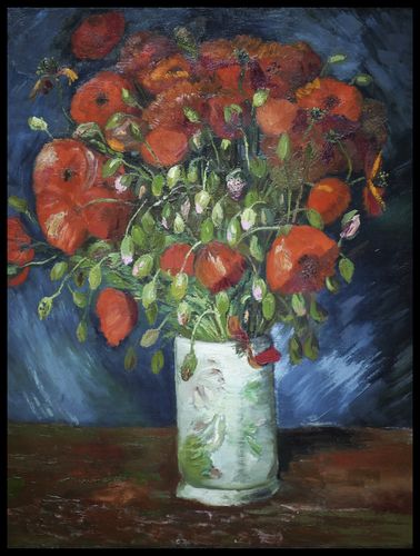 Plakat 60x80cm Vase with Poppies, Van Gogh Vintage do Salonu na Arena.pl