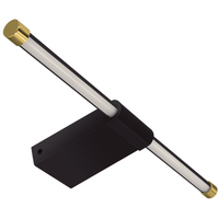 Ścienna lampa Paso 4113 Ideus LED 9W 4100K do łazienki IP44 złota czarna