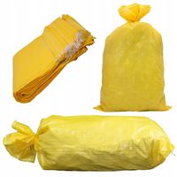 Worek Worki 50kg na Zboże,Węgie 50szt 65x105cm MOCNE Żółte