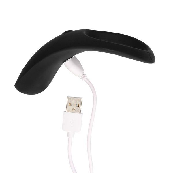 Pointed Vibrating Cock Ring - Licorice Black zdjęcie 5