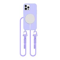 Etui Tech-Protect Magnecklace z Smyczą TPU DO iPhone 12, 12 Pro Lawendowe