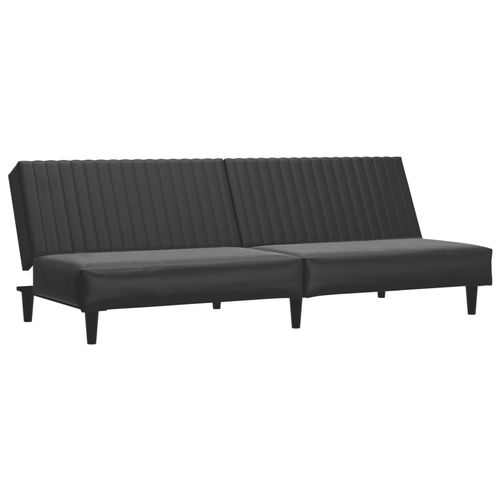 2-osobowa sofa, czarna, sztuczna skóra na Arena.pl