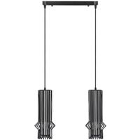 Industrialna LAMPA wisząca Sten 5106/2 BLACK Elem druciana OPRAWA metalowy ZWIS klatki czarne