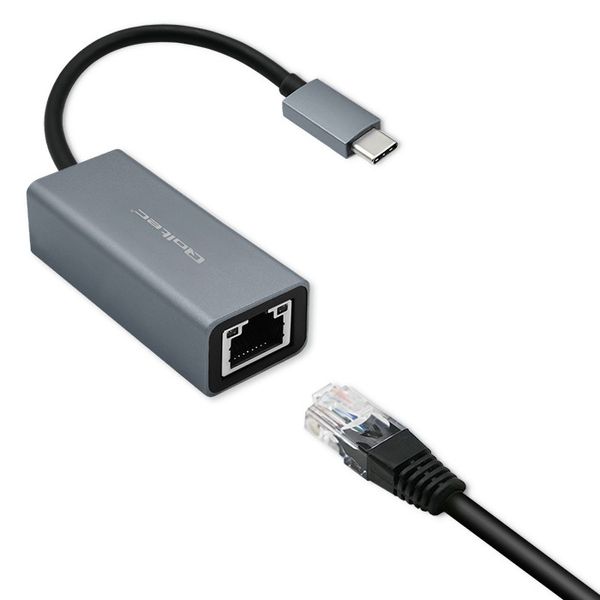 Qoltec Adapter USB-C na RJ45 Ethernet | 1000Mb/s | Aluminiowa obudowa zdjęcie 4