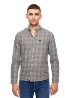 LEE BUTTON DOWN BLACK L66XOX01 M