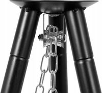 LUND GRILL STALOWY WISZĄCY OGRODOWY RUSZT 46CM PALENISKO NA TRÓJNOGU