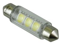 mocna żarówka rurkowa do wnętrza 10x42 mm c10w c15w 12v biała zimna