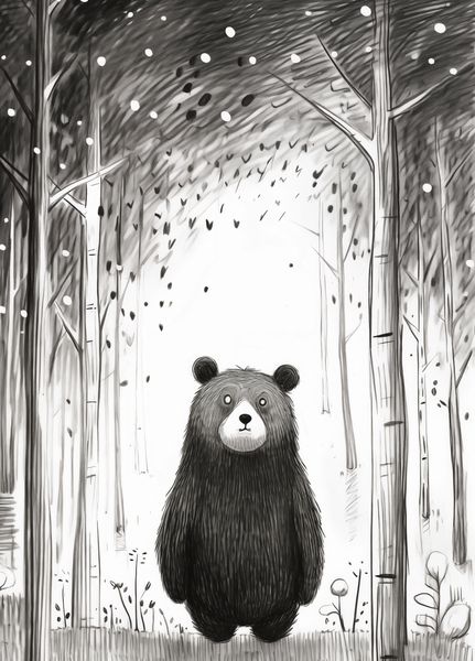 Plakat 39,5x55cm Ciekawski Miś zdjęcie 1