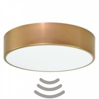 Złota lampa sufitowa 137623619792 okrągła z czujnikiem