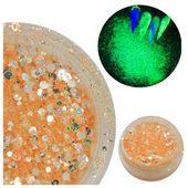 Pyłek do paznokci świecący w ciemności 05 pomarańczowy