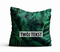 Poduszka Dekoracyjna KWIATY  z Twoim napisem K09