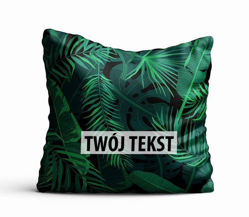 Poduszka Dekoracyjna KWIATY  z Twoim napisem K09 na Arena.pl