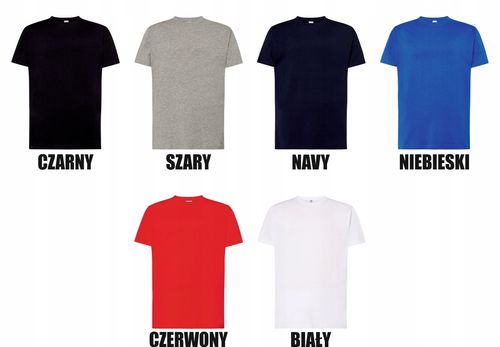 męska KOSZULKA SLIM FIT własny HAFT TWOJE LOGO NAPIS firmowa reklamowa 5szt na Arena.pl