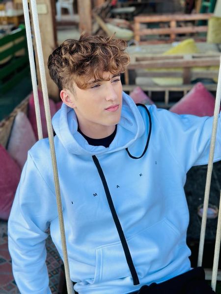 Bluza męska bawełniana kangurka biała Nelson Rozmiar - XL zdjęcie 2