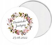 MAGNES prezent PERSONALIZOWANY NA PANIEŃSKI z imieniem datą RÓŻNE WZORY