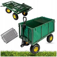 Wózek ogrodowy transportowy przyczepka duży XXL 220l + GRATIS wys 105cm