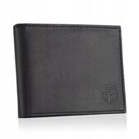 Betlewski Portfel męski skórzany zapięcie skóra naturalna do spodni