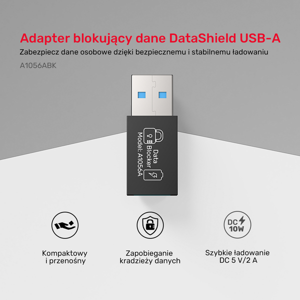 Unitek Adapter blokujący dane USB-A zdjęcie 2