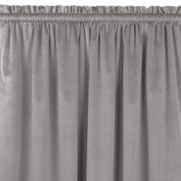 Zasłona VILA velvetowa z tunelem 400x245 szara wzór 2 Homede