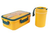 LUNCH BOX ŚNIADANIÓWKA POJEMNIK 1000ml KUBEK 300ml