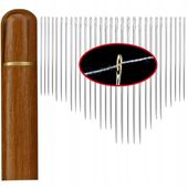 30x Igła Łatwa do przejścia w drewnianym pudełku TSG-281 Igła do szycia