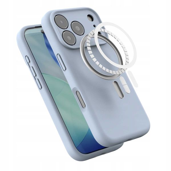 Spacecase Silicone Mag Iphone 17 Pro Baby Blue zdjęcie 4