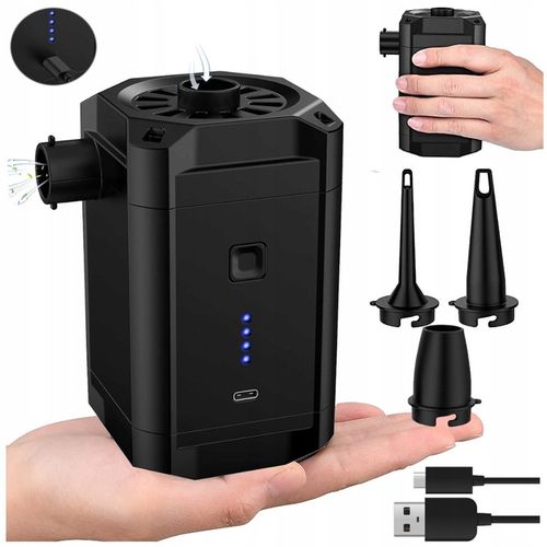Elektryczna Pompka do Materaca Pontonu Basenu Akumulatorowa USB - typ C na Arena.pl