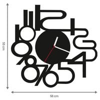 ZEGAR ŚCIENNY CYFRY 58cm XXL 142.11