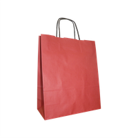 Torba papierowa 32 x 12 x 41 cm, 50 szt. czerwona AWIH