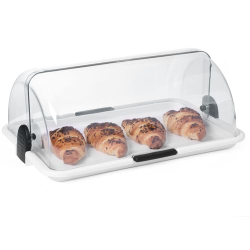 Witrynka do ekspozycji potraw z pokrywą RollTop pojedyncza - Hendi 871706 na Arena.pl