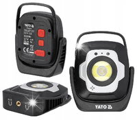 YATO REFLEKTOR PRZENOŚNY ROBOCZY AKUMULATOROWY LED 10W 1200LM CZUJNIK RUCHU