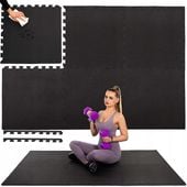 PUZZLE PIANKOWE MATA DUŻA GRUBA DO ĆWICZEŃ FITNESS OCHRONNA 60x60cm 6szt
