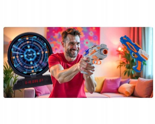 NAJLEPSZY PREZENT DLA 6 7 8 9 10 11 12 LATKA ELEKTRONICZNA TARCZA NEOSHOT na Arena.pl