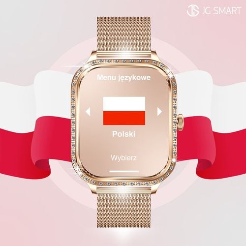 SMARTWATCH DLA KOBIETY DAMSKI ZEGAREK ROZMOWY MENU POLSKIE PULS + 3 PASKI na Arena.pl