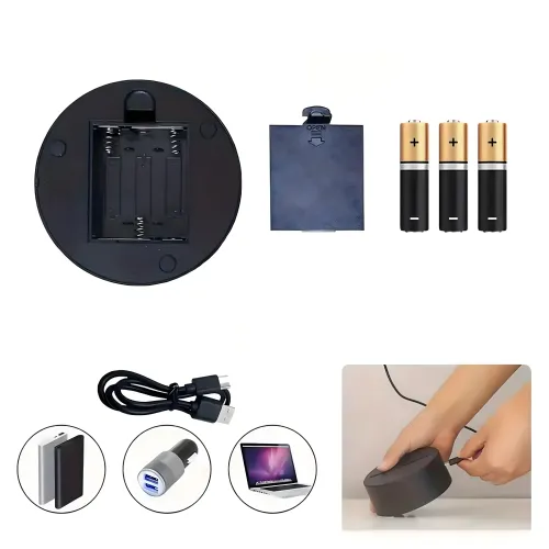 Lampka Nocna Prezent Miś 3D Illusion do Sypialni dla Dzieci Biurkowa USB na Arena.pl