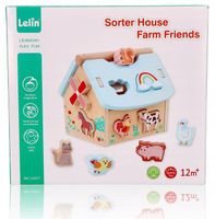 Obora drewniana Zwierzątka z farmy Sorter Zabawka dla rocznego dziecka