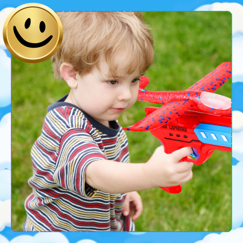 samolot z wyrzutnią szybowiec styropian rzutka zabawka pistolet led na Arena.pl