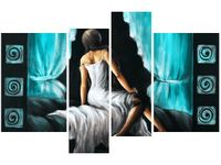 OBRAZ KOBIETA TURKUSIE