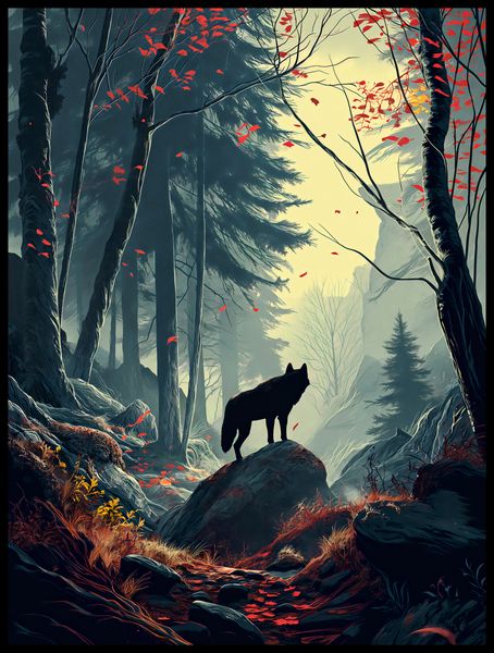 Plakat 60x80cm Leśne Echa zdjęcie 2
