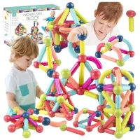 KLOCKI MAGNETYCZNE EDUKACYJNE MAGNETIC STICKS XXL