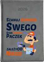 Stylowy kalendarz DLA KURIERA A5 2026 TYGODNIOWY terminarz PREZENT