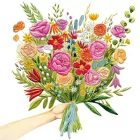 Karnet Kwadratowy, Pęk Kwiatów