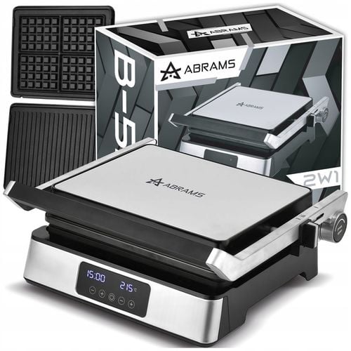 GRILL GOFROWNICA OPIEKACZ ELEKTRYCZNY 2200W REGULACJA CZASU I TEMP na Arena.pl