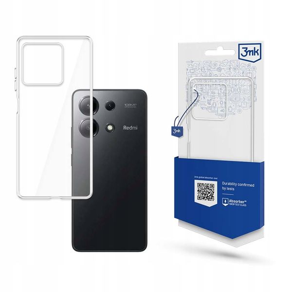 Silikonowe etui na Redmi Note 13 4G - 3mk Clear Case zdjęcie 1