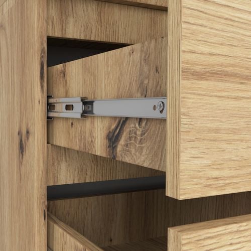 Szafa S 90 cm 2 drzwi 2 szuflady - dąb artisan na Arena.pl