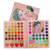 MEGA PALETKA CIENIE DO MAKIJAŻU BROKAT GLITTER 70 SZTUK BRONZE BŁYSZCZYKI