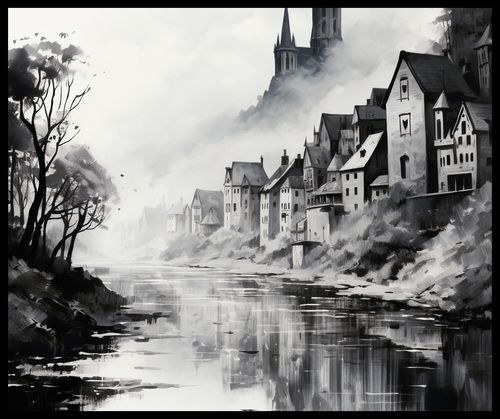 Plakat 60x50cm Mglisty Refleks na Arena.pl